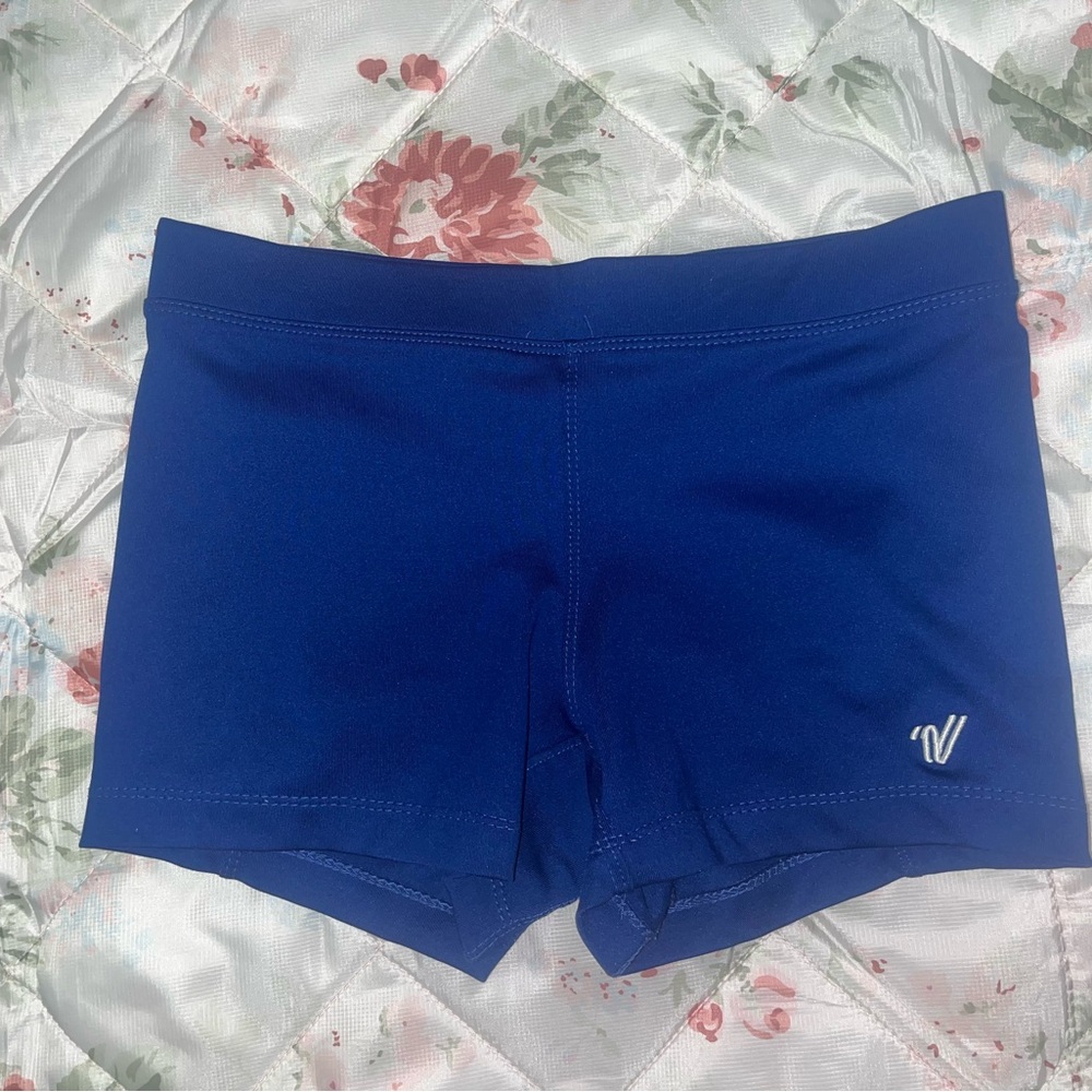 blue varsity spandex